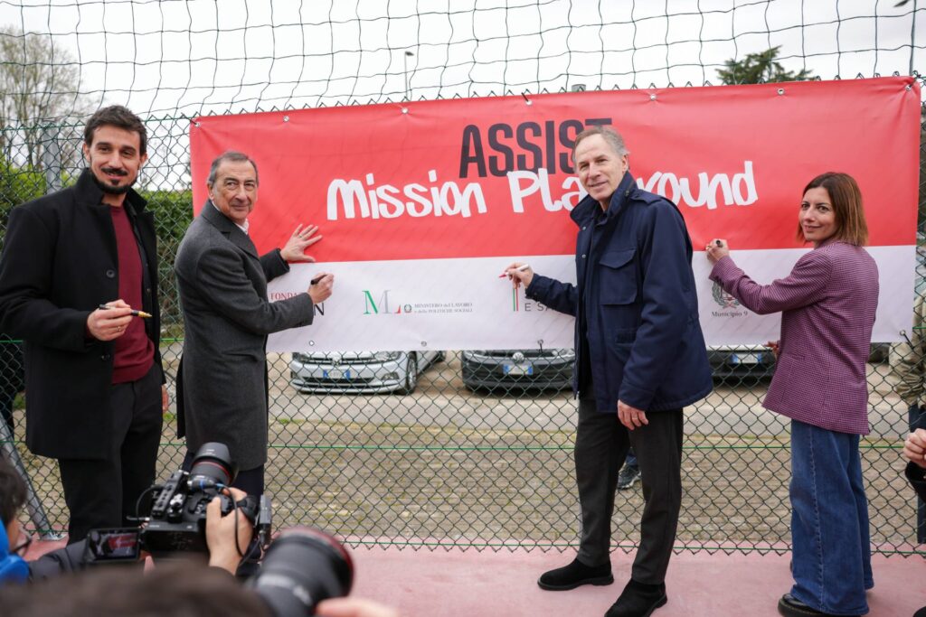 Fondazione Milan, the Ministry of Work, Sport e Salute and the FIGC open up a new sports area dedicated to Davide Astori