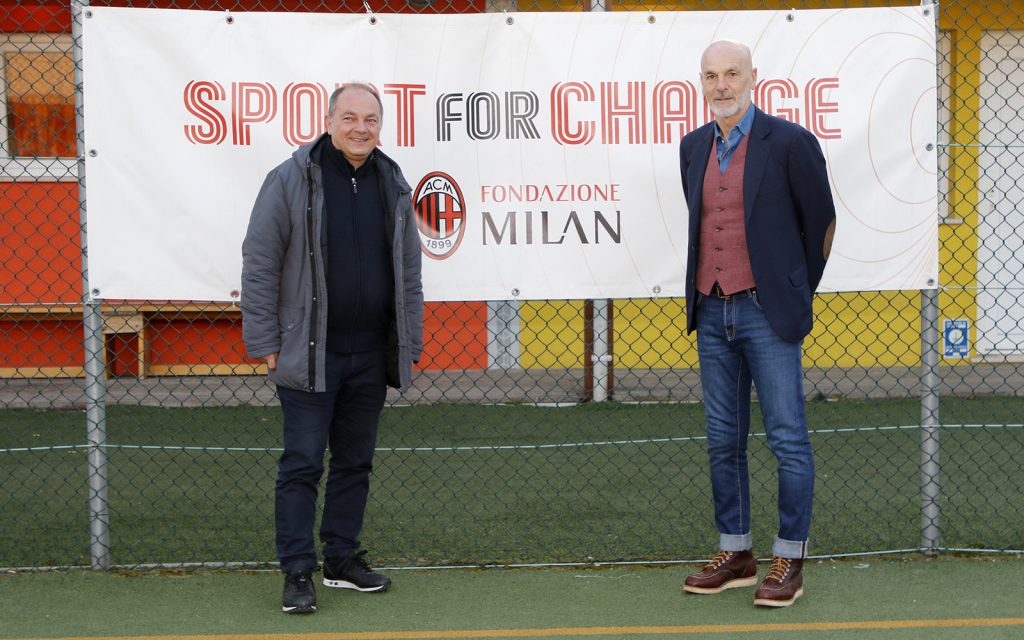 “Rimettersi in gioco”: l’incontro tra Stefano Pioli e i ragazzi del progetto Sport for Change di Fondazione Milan a Kayròs