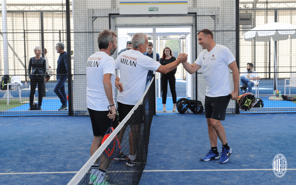 “Fondazione Milan for peace” powered by StarCasinò Sport: padel tournament between rossoneri legends to support the ukrainian people