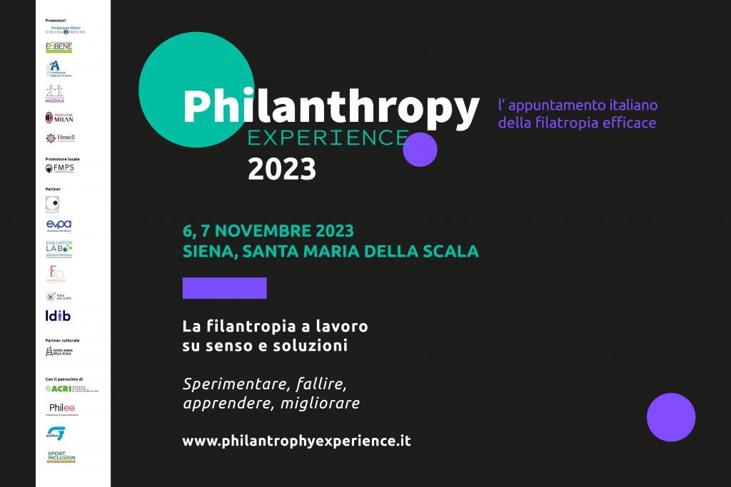 A Siena la seconda edizione di Philanthropy Experience